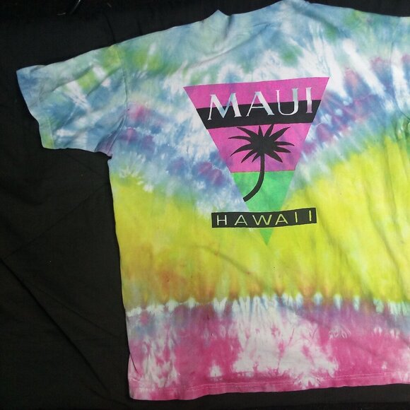 Vintage Crazy Shirts Maui And Sons Surf Tie Dye T-Shirt - Picture 4 of 7